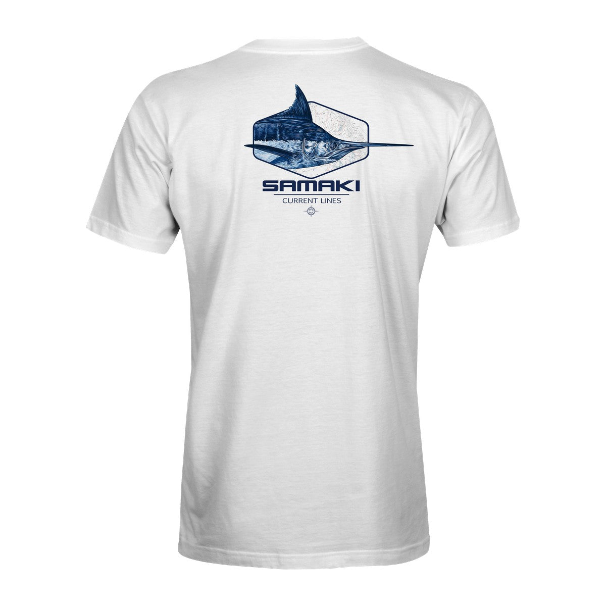 Current Lines T-Shirt in white, back print