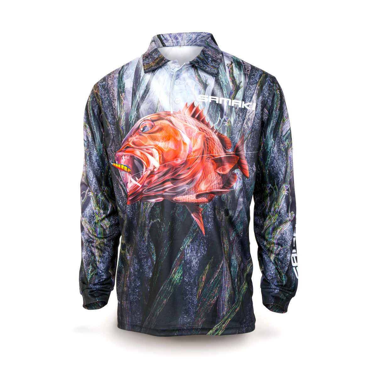 Samaki Mangrove Jack V2 Fishing Jersey Youth, front