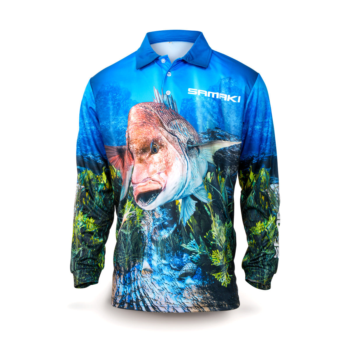 Samaki Rogue Snapper Fishing Jersey Youth, front