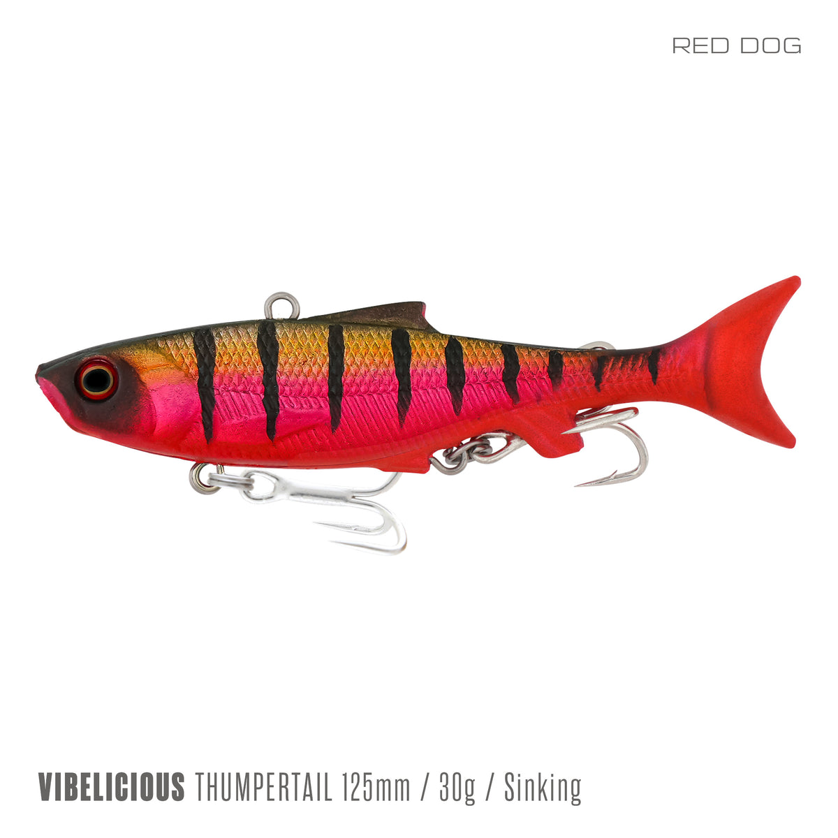 Samaki Vibelicious Thumper 125mm Red Dog