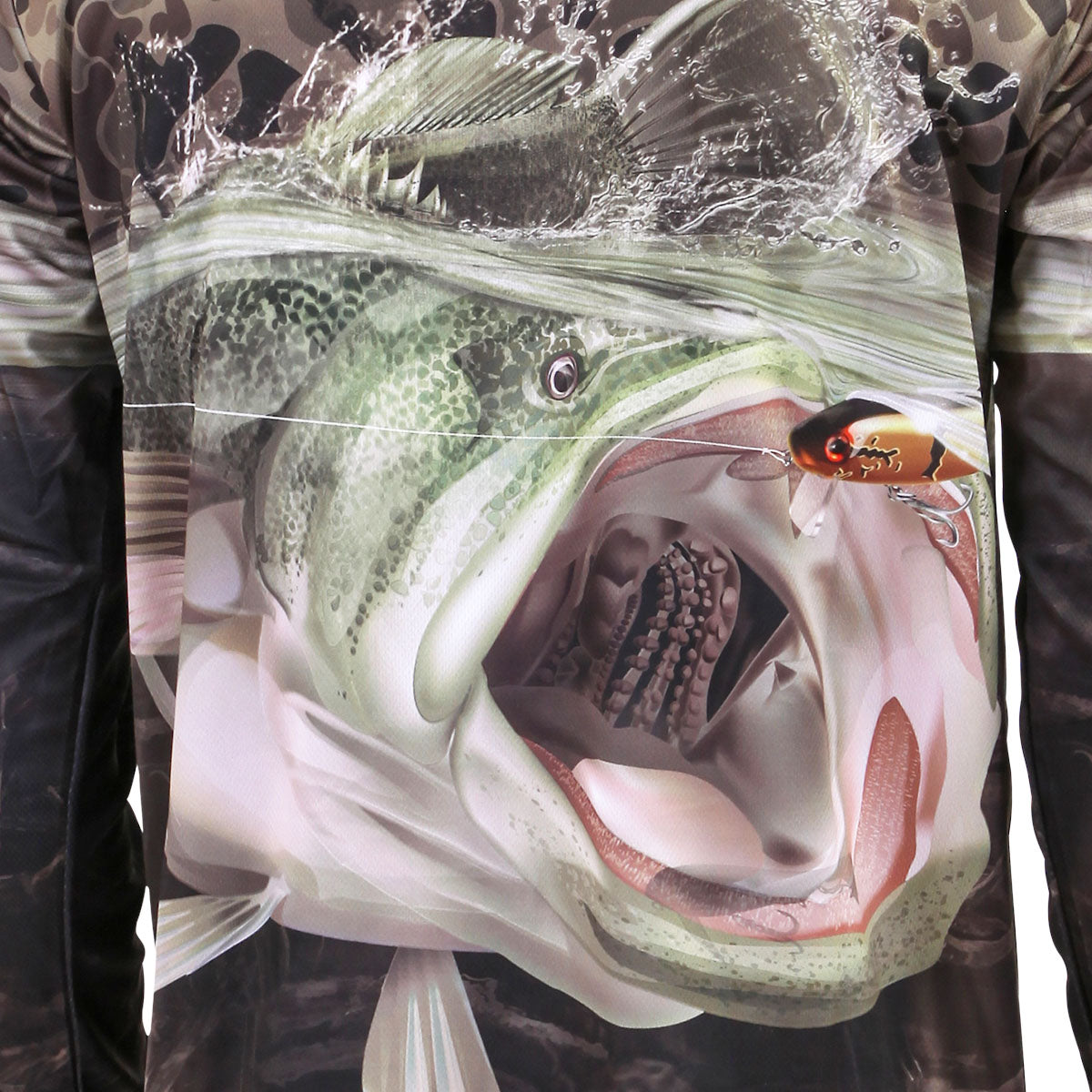 Camo Cod Fishing Jersey Youth