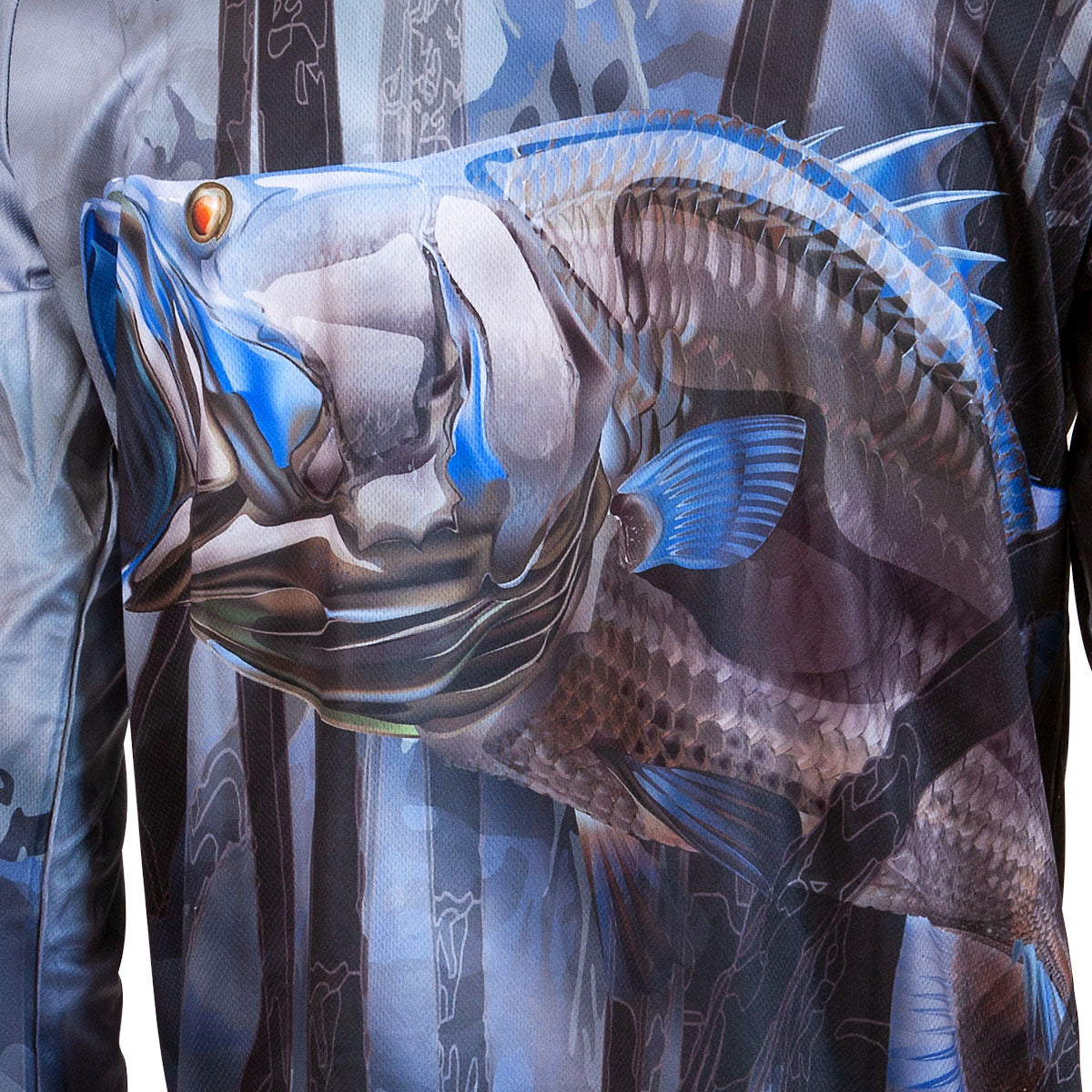 Chromed Barra Fishing Jersey