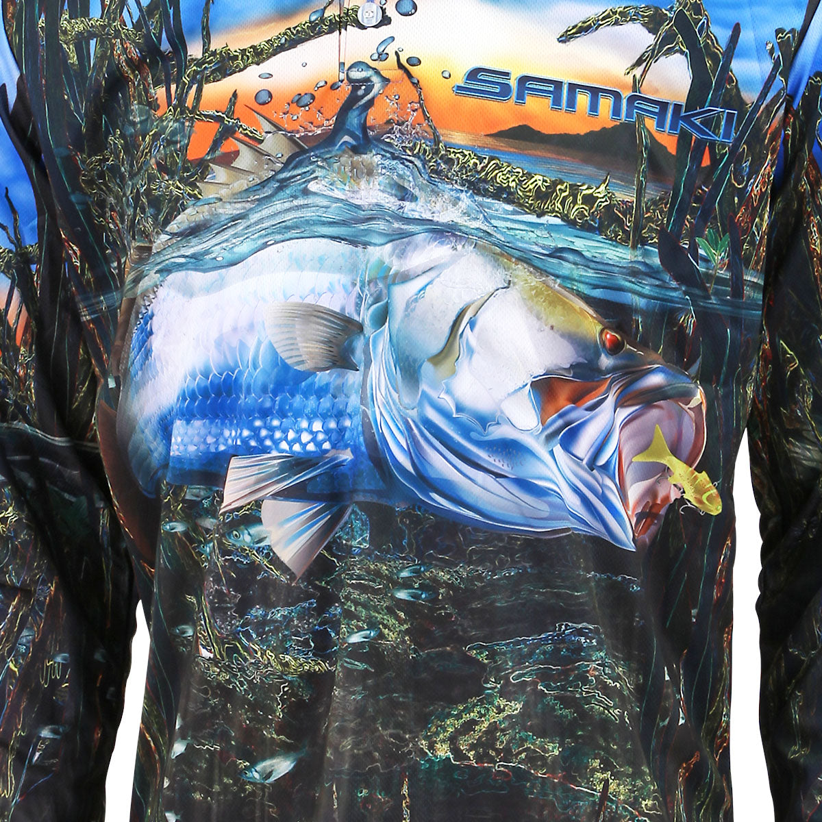 Saltwater Barra Fishing Jersey Youth