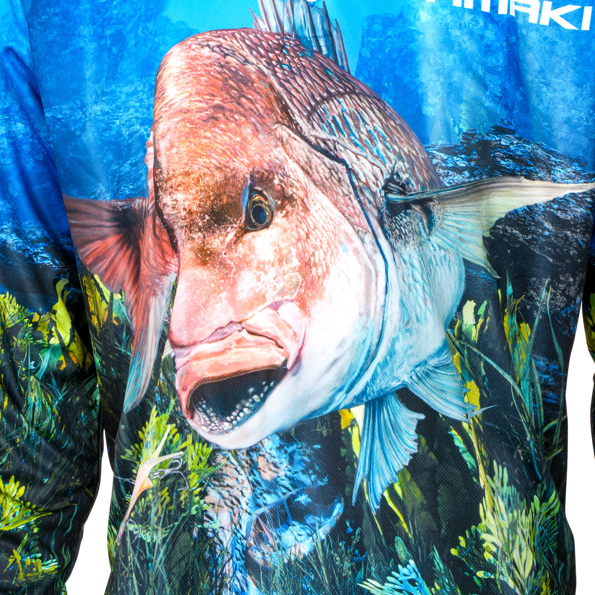 Samaki Rogue Snapper Fishing Jersey Youth, artwork detail