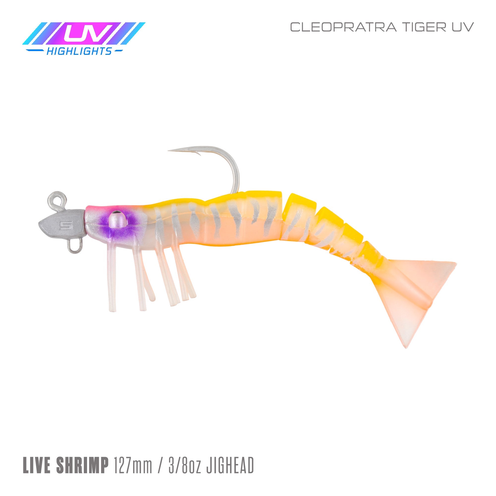 Live Shrimp 127mm 3/8oz Jighead
