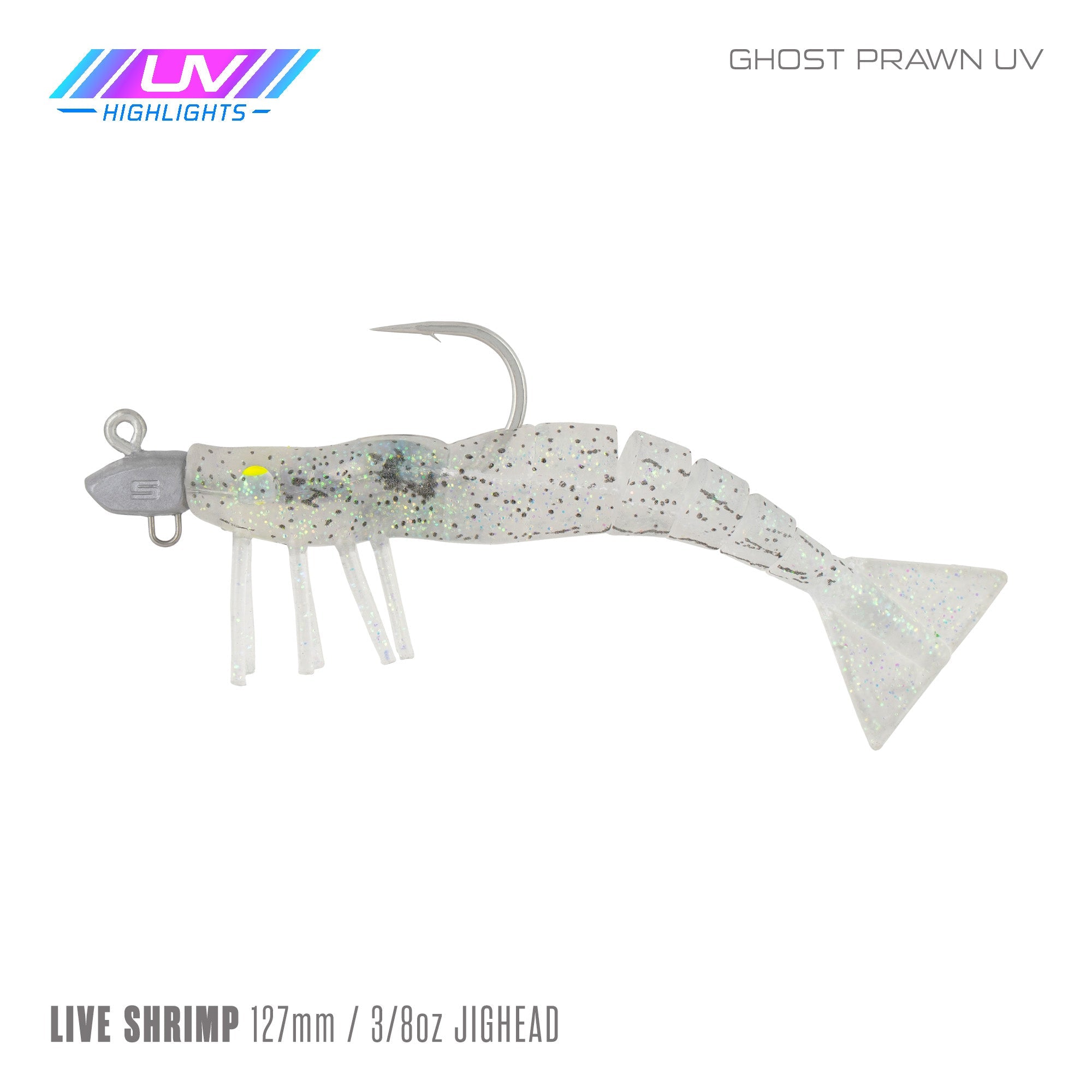 Live Shrimp 127mm 3/8oz Jighead