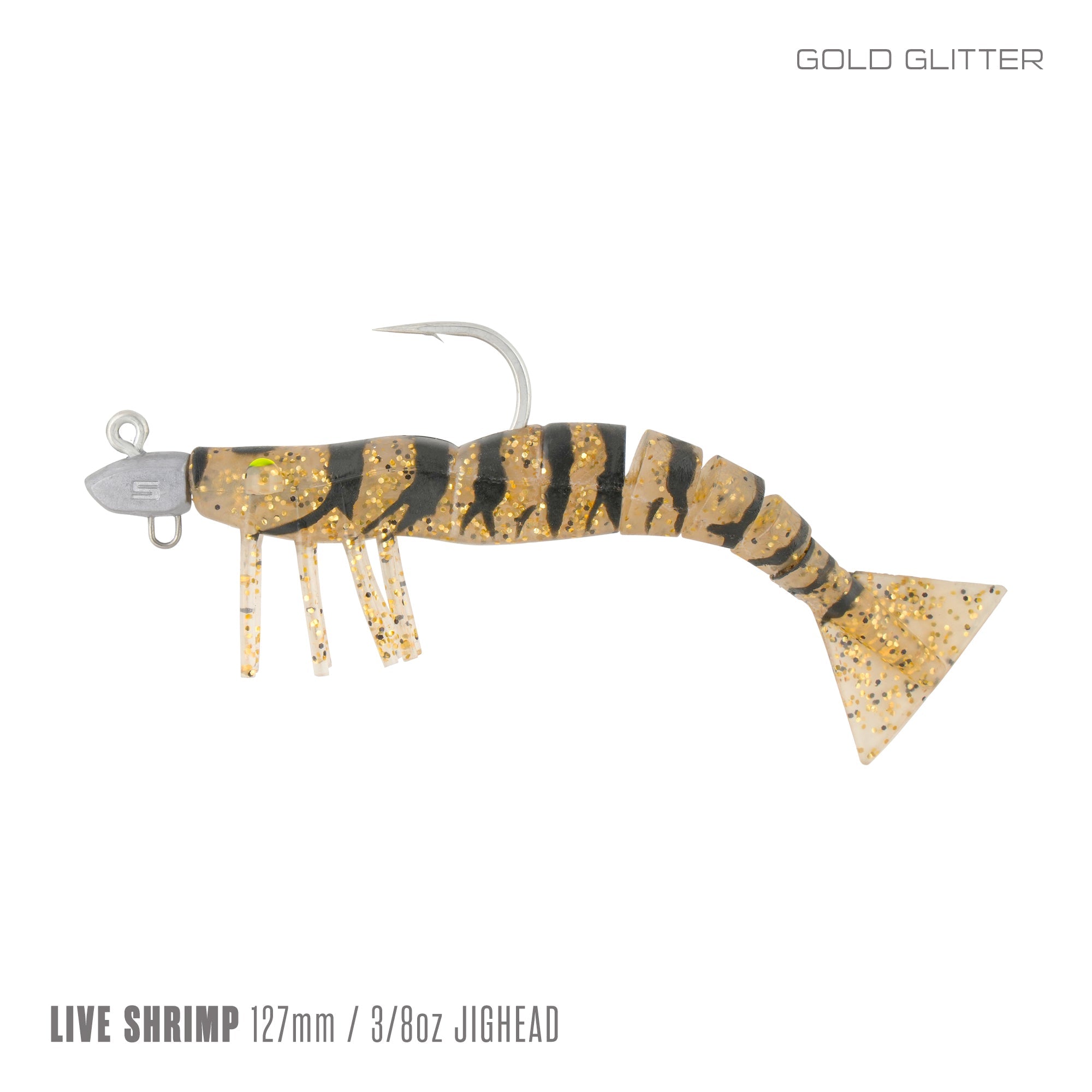 Live Shrimp 127mm 3/8oz Jighead