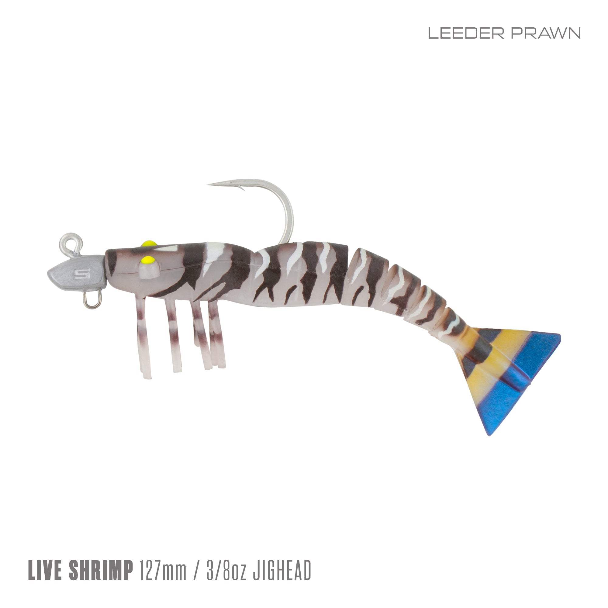 Live Shrimp 127mm 3/8oz Jighead