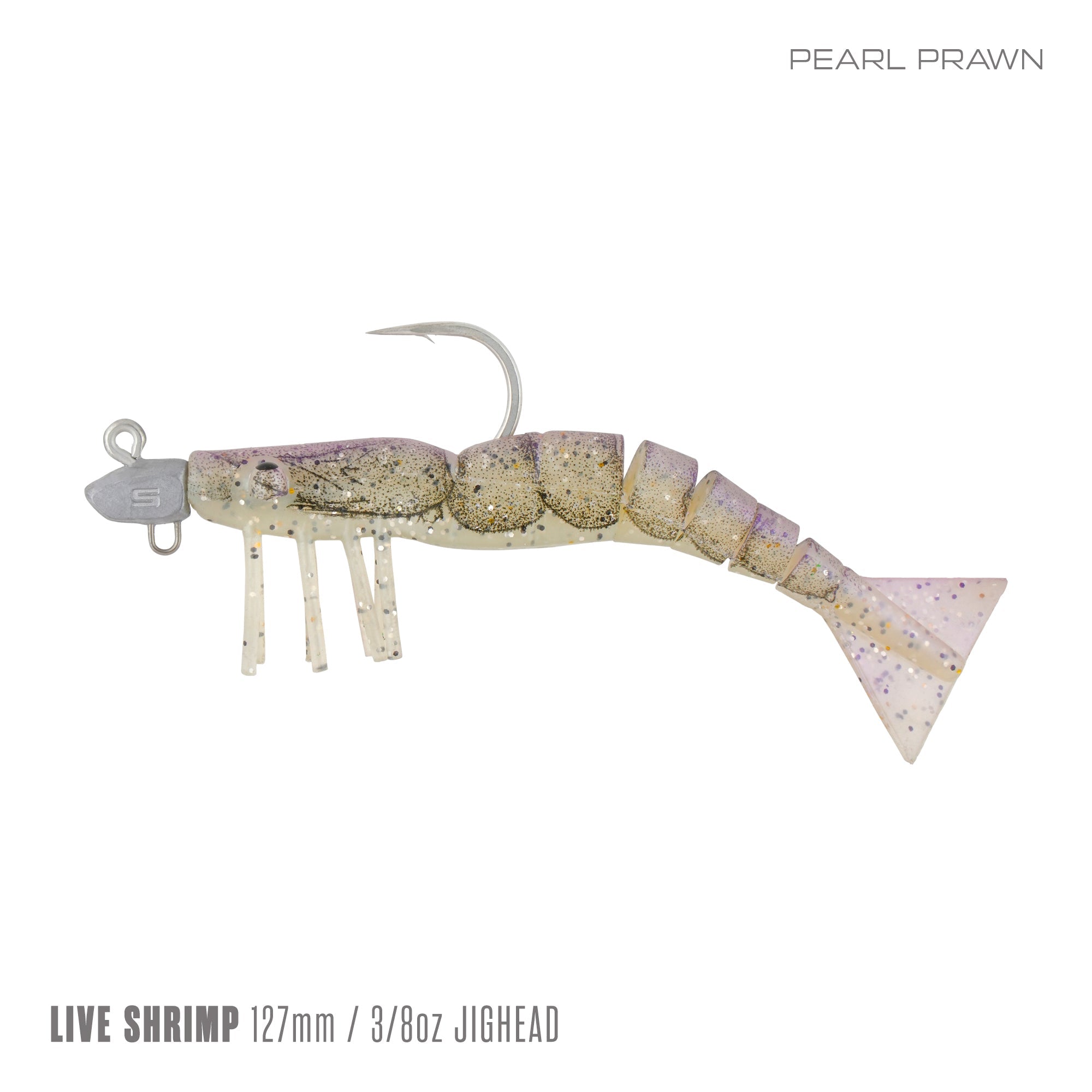 Live Shrimp 127mm 3/8oz Jighead