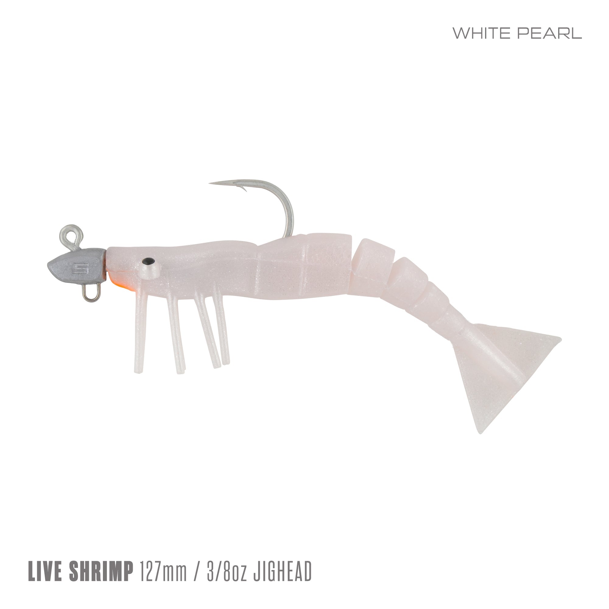 Live Shrimp 127mm 3/8oz Jighead