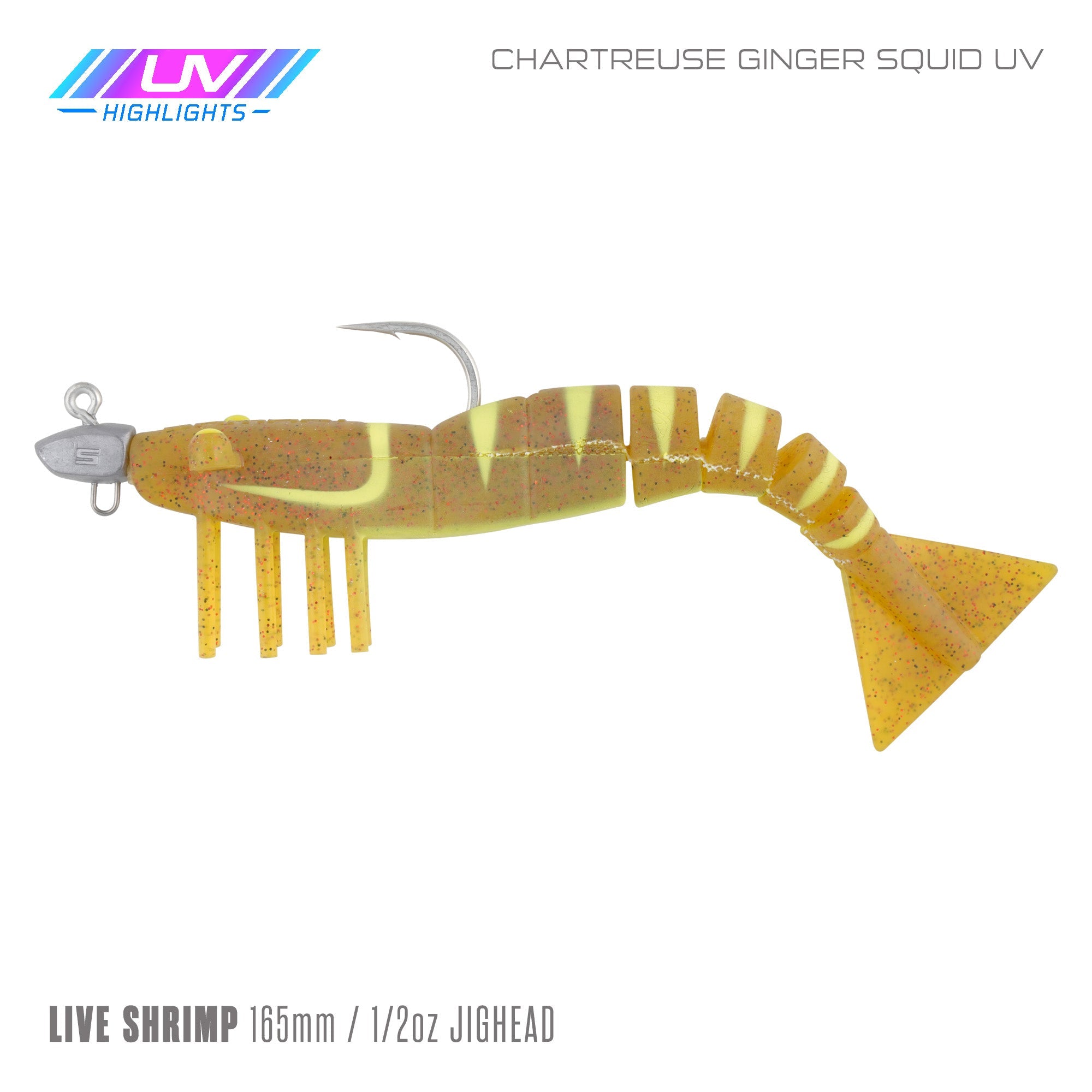 Live Shrimp 165mm 1/2oz Jighead