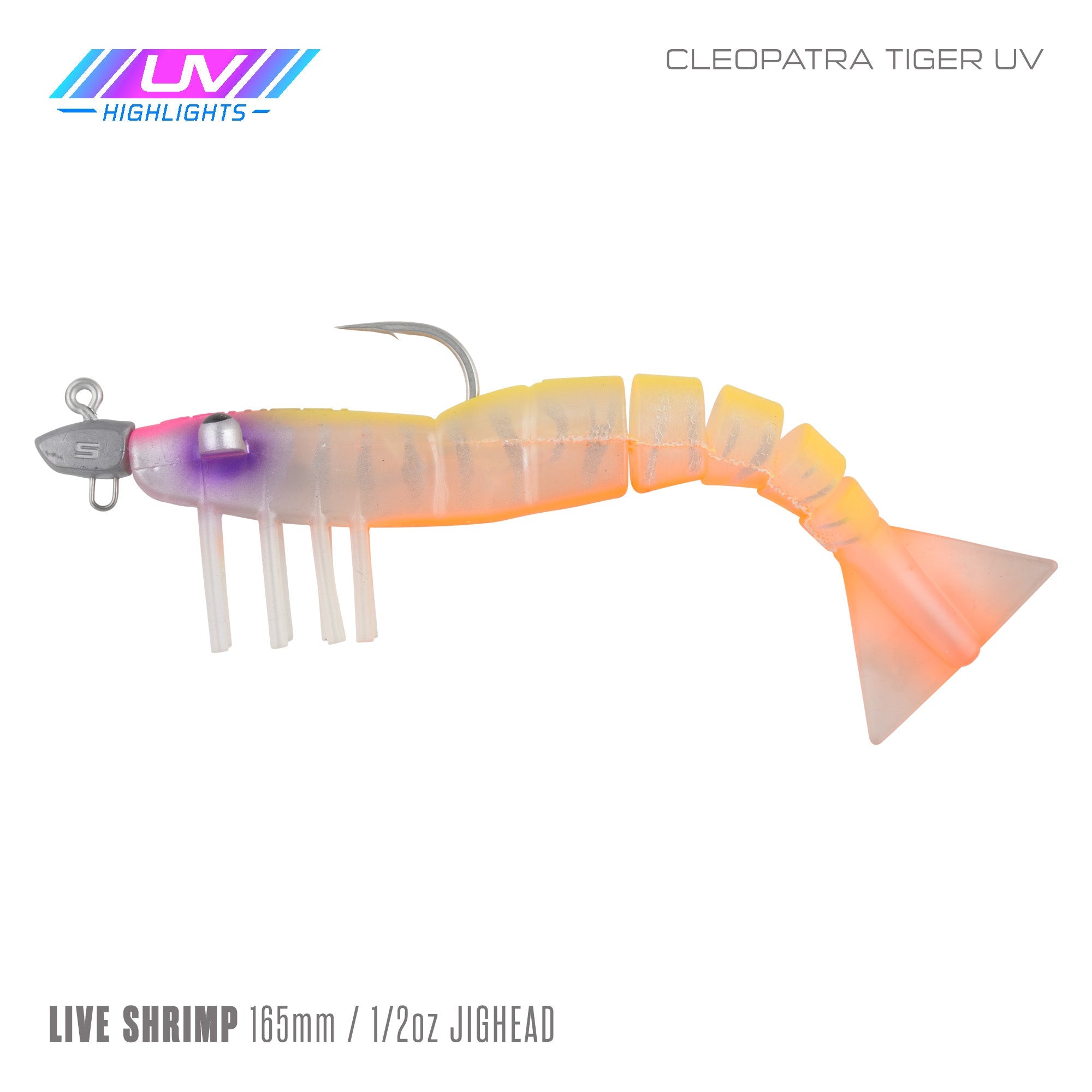 Live Shrimp 165mm 1/2oz Jighead