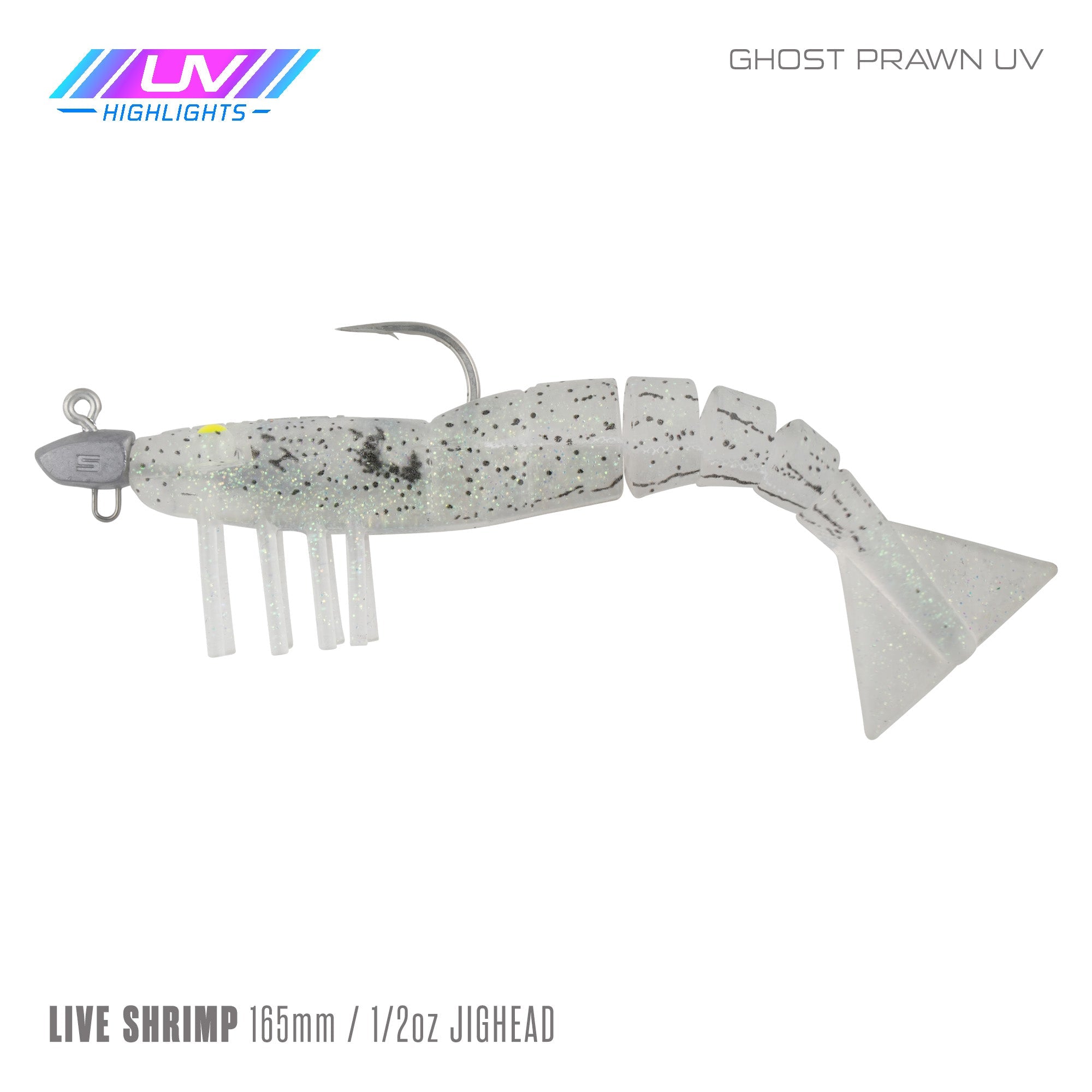 Live Shrimp 165mm 1/2oz Jighead