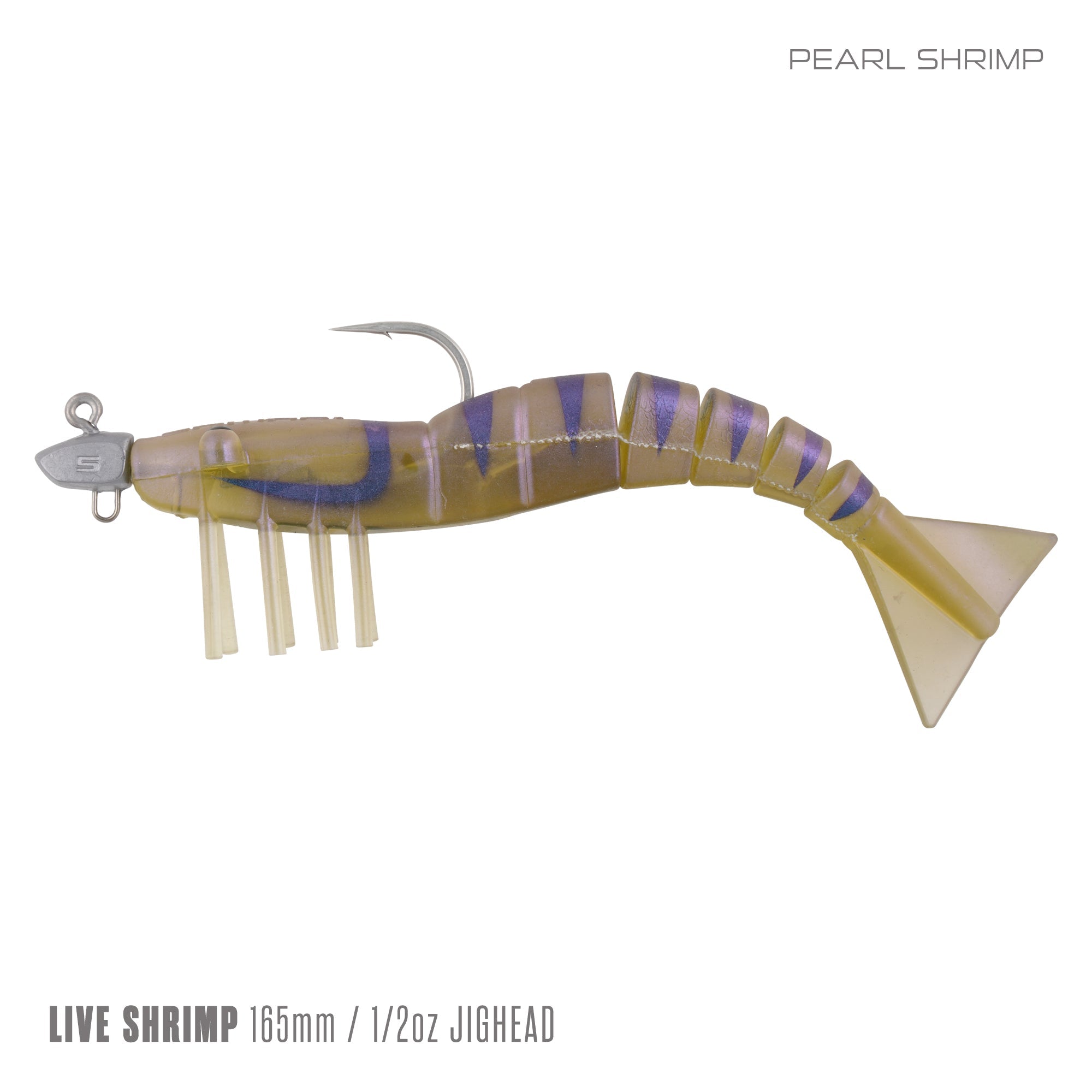 Live Shrimp 165mm 1/2oz Jighead