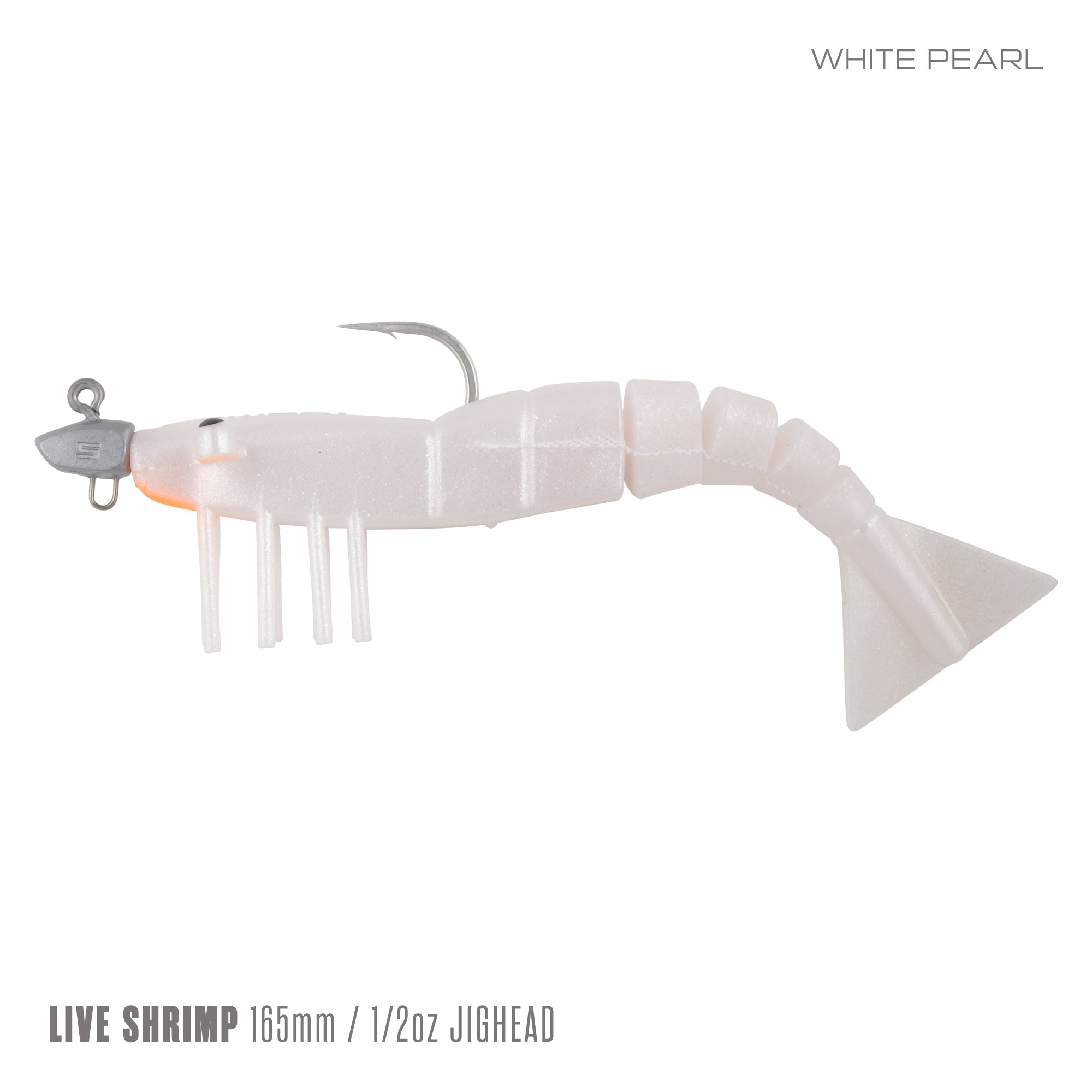 Live Shrimp 165mm 1/2oz Jighead