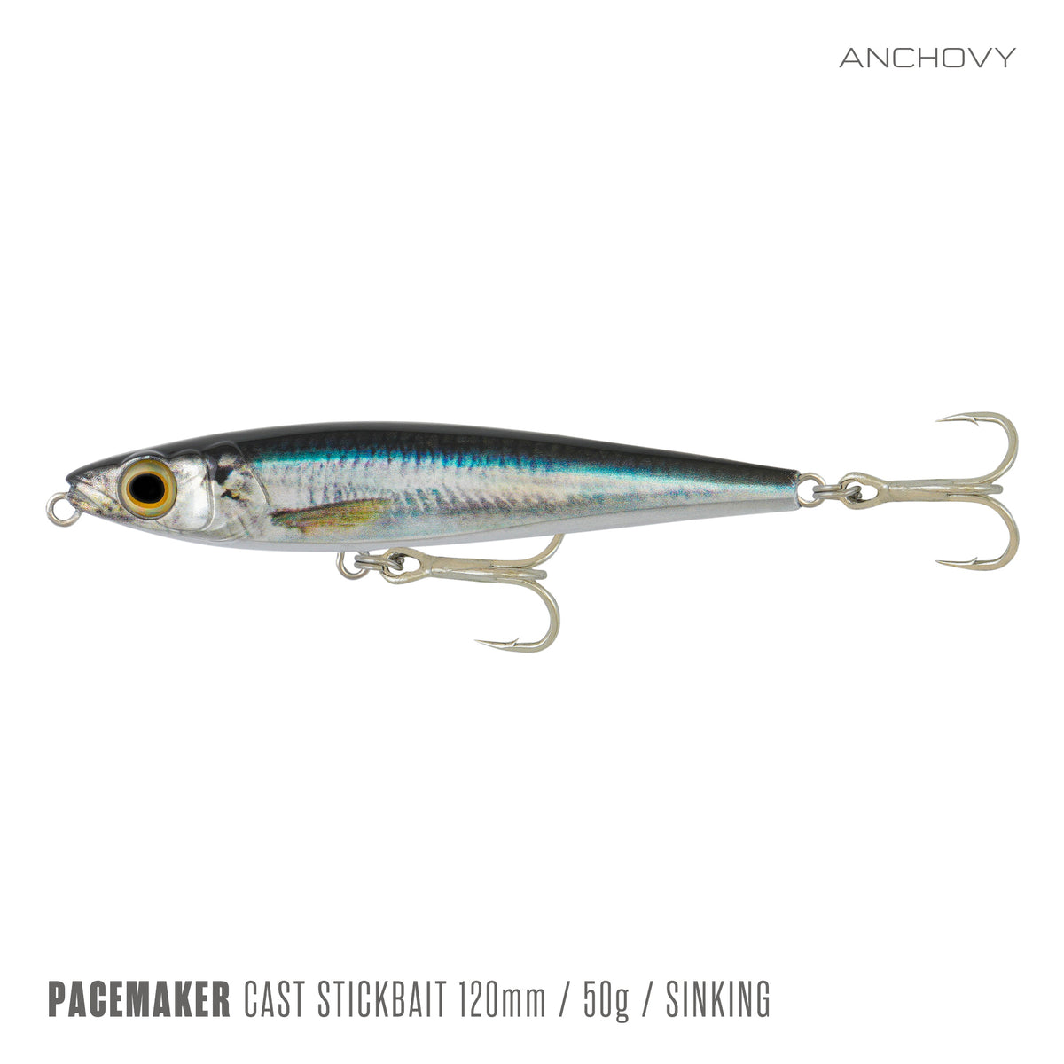 Samaki Pacemaker Cast Stickbait 120mm, Anchovy