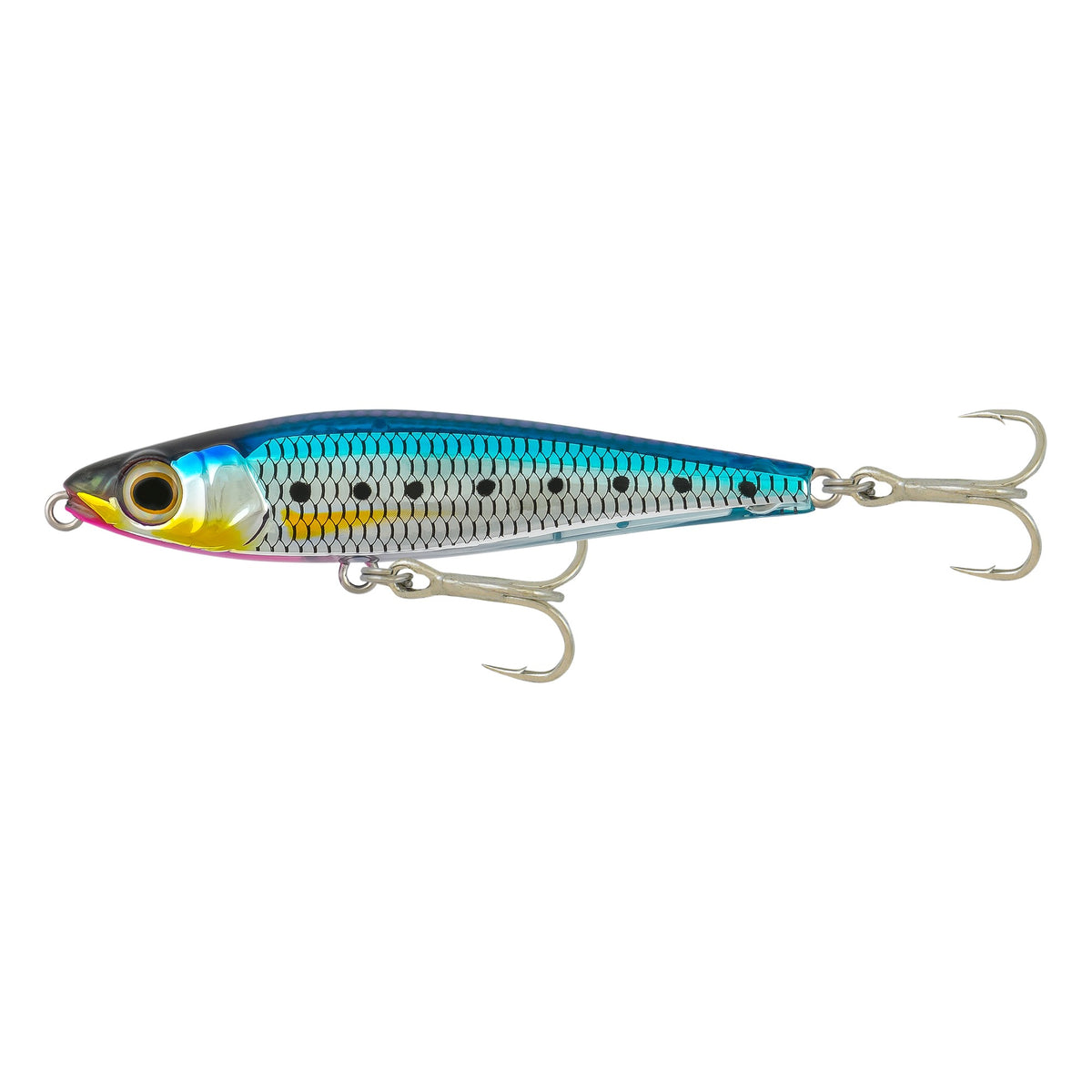 Samaki Pacemaker Cast Stickbait 85mm, Blue Pink Silver