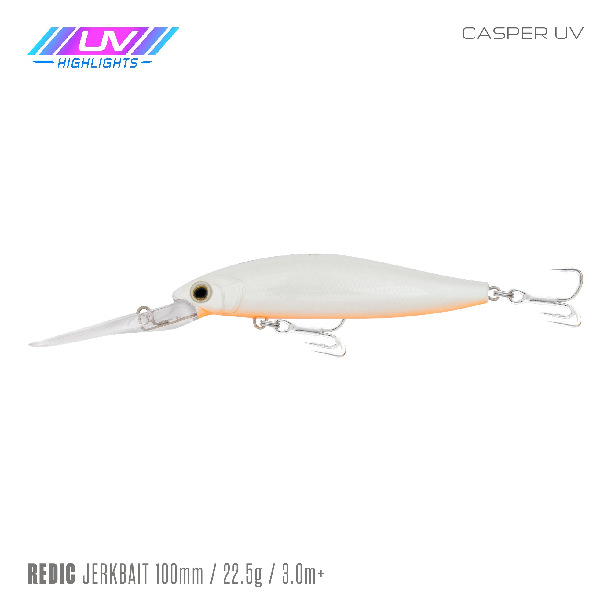 Samaki Redic Jerkbait DS100 Casper UV