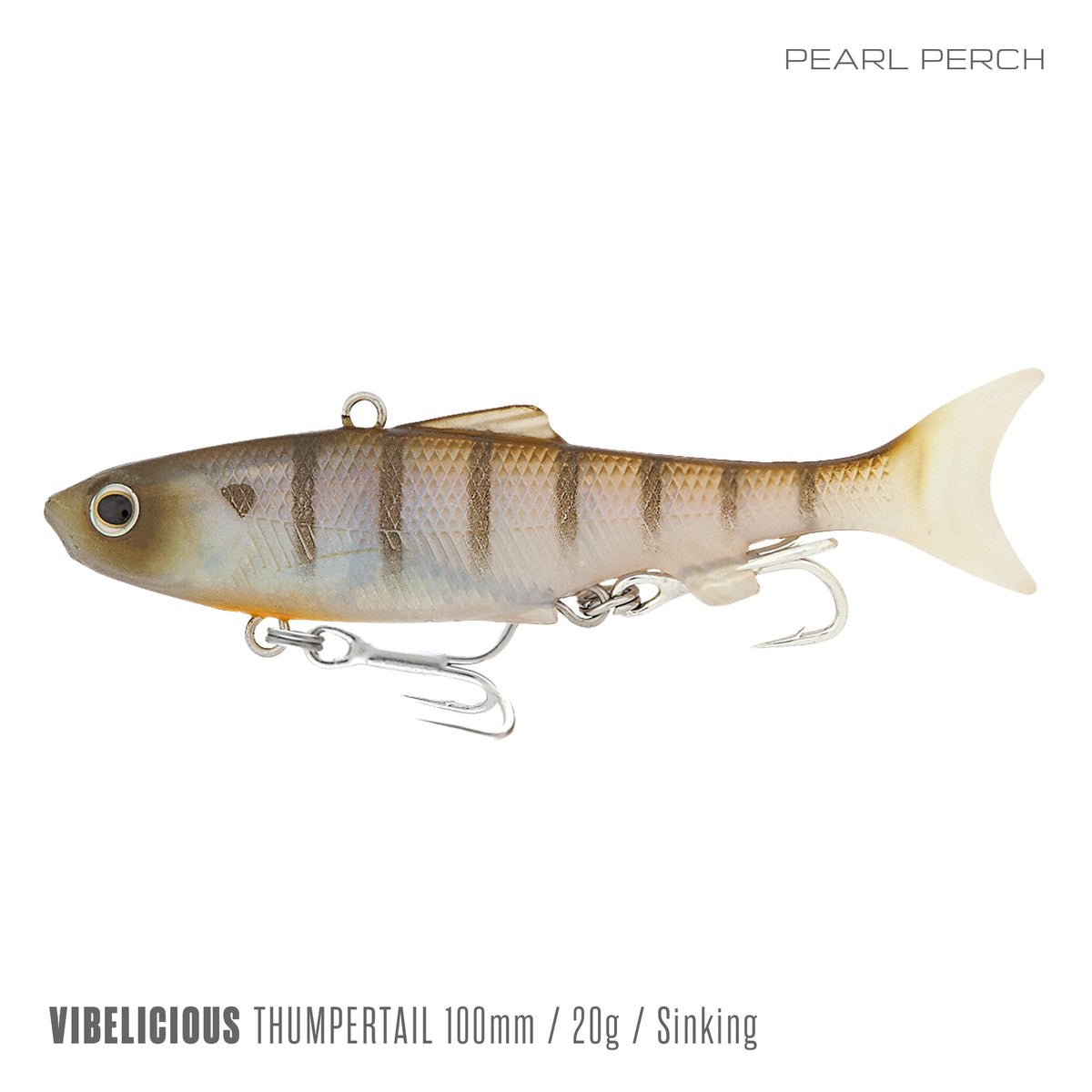 Samaki Vibelicious Thumper 100mm Pearl Perch